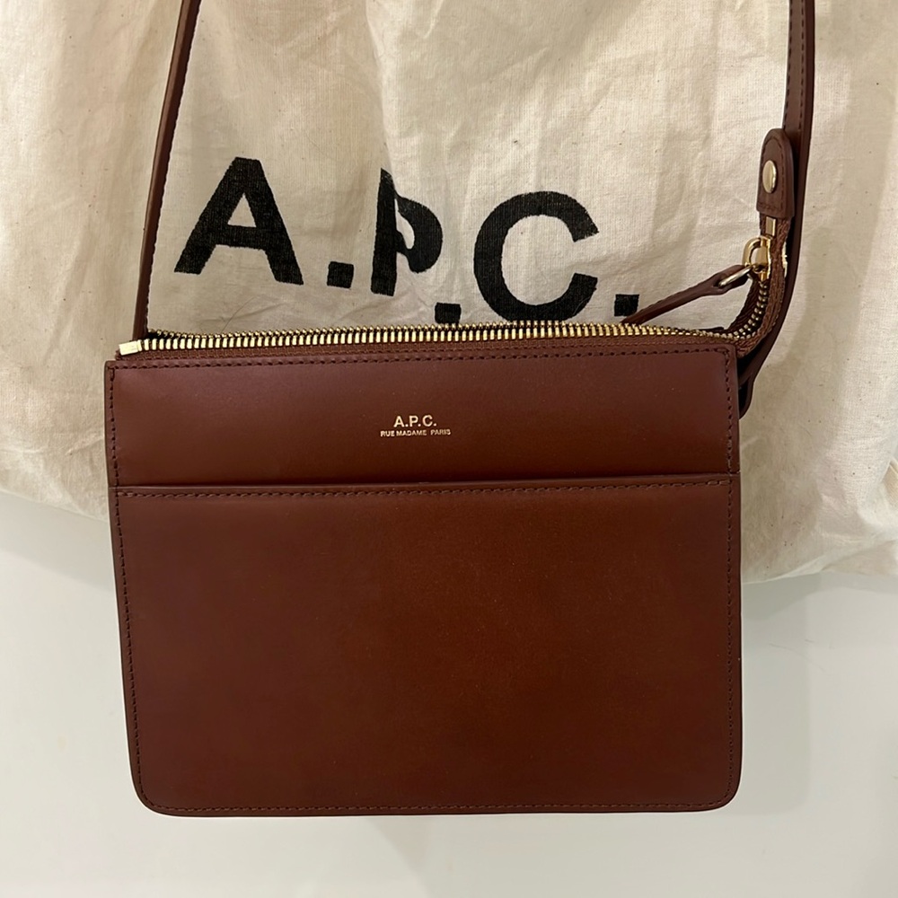 A.P.C. Brown Mini Ella Bag